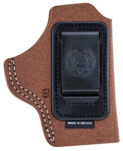 Blackhawk Bianchi 10380 6C IWB Tan Leather Belt Clip Fits 2" Barrels/Ruger/Colt Charter Arms Right Hand