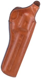 Bianchi 12688 111 Cyclone Belt Holster Size 09 OWB Open Bottom Style Made of Leather with Tan Finish, Strongside/Crossdraw & Belt Loop Mount Type