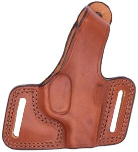 Blackhawk Bianchi 15190 Black Widow OWB Size 14 Tan Leather Belt Slide Fits Glock 17 Fits Glock 19 Fits Glock 22 Right Hand