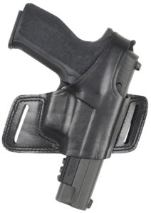 Blackhawk Bianchi 15706 Black Widow OWB Size 01 Black Leather Belt Slide Fits S&W J Frame Fits Taurus 85 Fits Charter Arms Undercover Right Hand