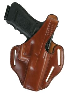 Blackhawk Bianchi 24116 77 Piranha OWB Size 01 Tan Leather Belt Slide Fits S&W J Frame Right Hand