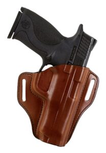 Blackhawk Bianchi 25032 57 Remedy OWB Size 22A Tan Leather Belt Slide Fits Ruger LCR Right Hand