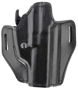 Blackhawk Bianchi 56831 Allusion Assent Pro-Fit OWB Size 18 Black Leather Belt Slide Fits S&W M&P Fits CZ 75 Fits FN FNS Right Hand