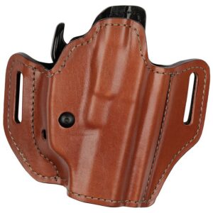 Blackhawk Bianchi 34501 Allusion Assent Pro-Fit OWB Size 04 Tan Leather Belt Slide Fits Springfield XD Fits Sig P220 Fits FN FNP Right Hand