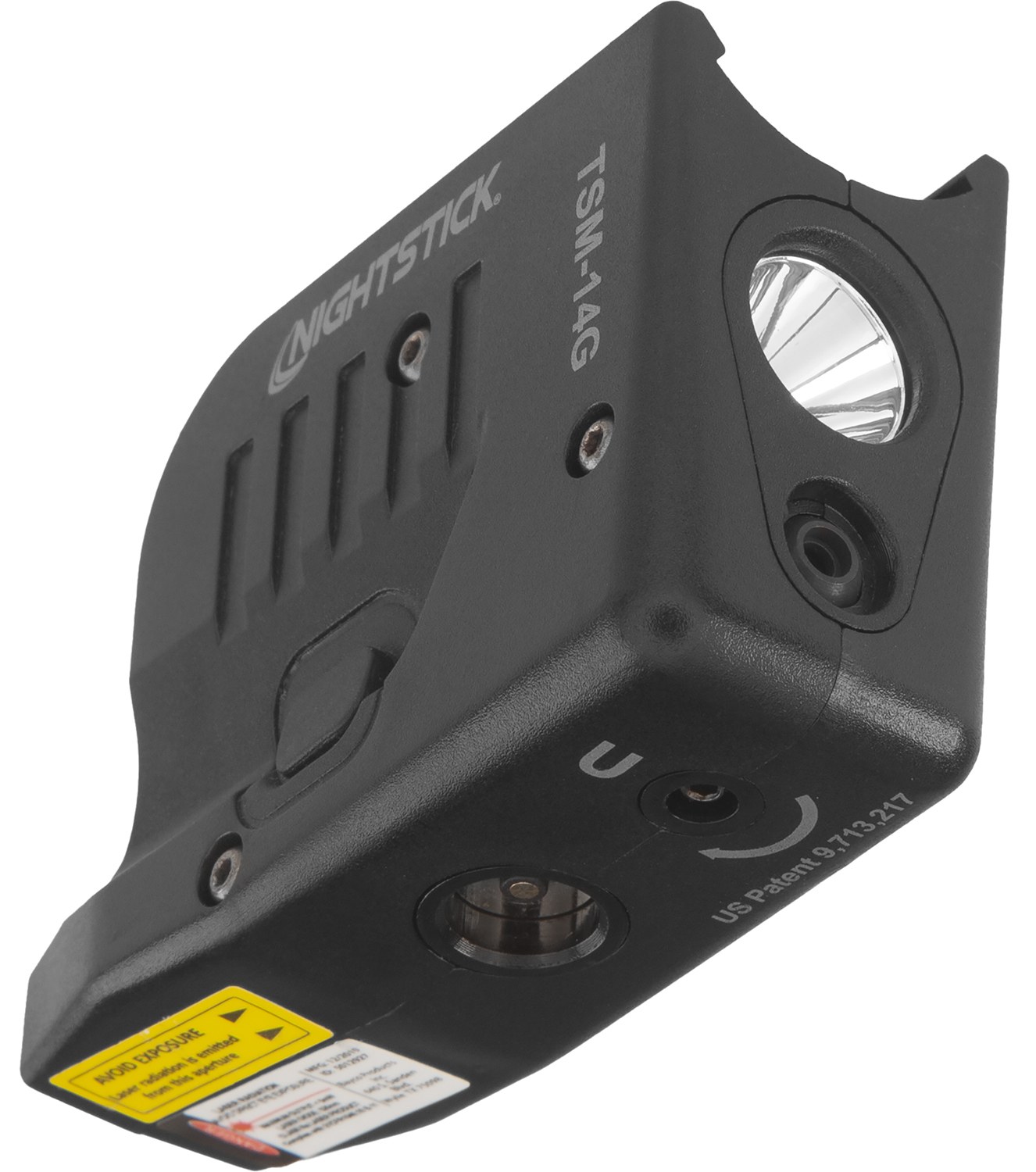 Nightstick Rechargeable Sub-Compact Weapon-Mounted Light with Green Laser (fits G43XMOS G48MOS)