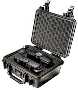 Pelican 1200000110 Protector Case Black Polypropylene Holds Handgun