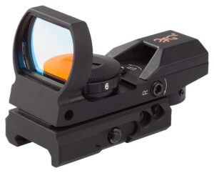 Browning 1290230 Buck Mark Reflex Sight Black Anodized 1x 3 MOA Red Dot Reticle, Picatinny Rail Mount