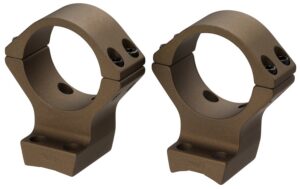 Browning 12535 X-Bolt Scope Mount System X-Lock Burnt Bronze Cerakote Aluminum 30mm Tube, Medium Rings