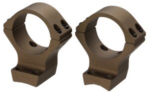 Browning 12541 X-Bolt Scope Mount System X-Lock Burnt Bronze Cerakote Aluminum 34mm Tube, Medium Rings