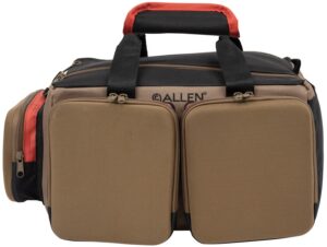 Allen Company 8305 Eliminator Rangemaster Tan Range Bag with Pistol Ruger, Multiple Exterior Pockets, Rigid Bottom with Feet for Stability