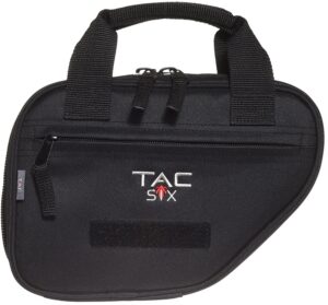 Allen Company Tac Six 10940 Battalion Handgun Case 10" Long Black Neoprene Holds 1