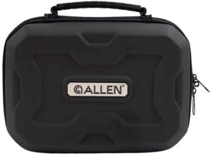 Allen Company 829 EXO Handgun Case Black Polymer, Molded Carry Handle, Egg Crate Foam & Lockable Zippers 9" X 6.25" Interior Dimensions