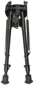 Allen Company 2188 Bozeman Rifle Bipod Black Aluminum with Sling Swivel Mount, Rubber Feet & 9-13" Vertical Adjustment