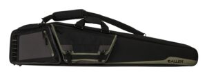 Allen Company 90650 Rocky Double Rifle Case 50" Black Endura with Tan Trim, Daisy Chain Loops, Lockable Zippers, Adjustable/Removeable Padded Shoulder
