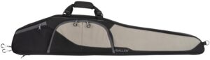 Allen Company 68246 Sawatch Rifle Case 46" Black Endura with Tan Accents, Foam Padding, Accessory Pockets, Lockable Zippers & Plush Tricot Lining