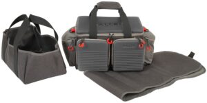 Allen Company 8325 Competitor Premium Gray Molded Lockable Range Bag with Internal Tote & Fold-Up Gun Mat