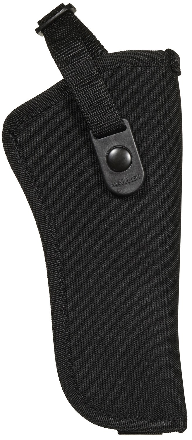 Allen Company 44818 Cortez Size 18 OWB Style Black Polyester, Adjustable Strap & Belt Loop Mount Type Fits 6" Barrel DA Revolver with Full Lug