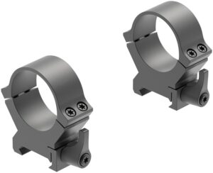Leupold 174078 QRW2 Cross-Slot Scope Ring Set Matte Black Steel 30mm Tube High Quick Release Picatinny/Weaver