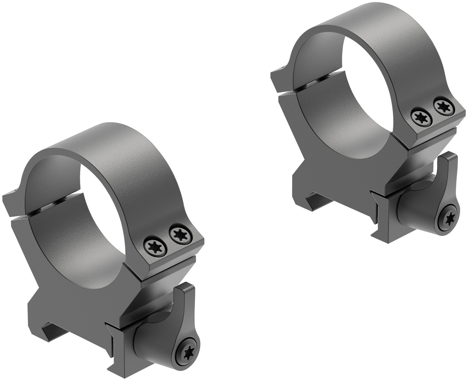 Leupold 174078 QRW2 Cross-Slot Scope Ring Set Matte Black Steel 30mm Tube High Quick Release Picatinny/Weaver