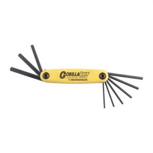 Gorilla Grip® Fold-Up Sae Wrench Sets Gorilla Grip Sae Hex Wrench 9-PIECE Set (5/64''-1/4'')