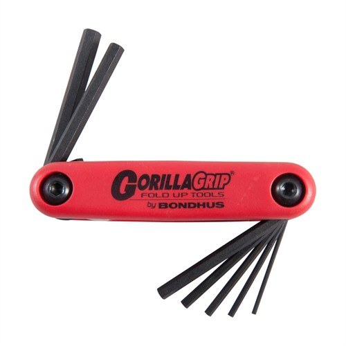 Gorilla Grip® Fold-Up Metric Hex Wrench Set Gorilla Grip Metric Hex Wrench 7-PIECE Set (1.5MM-6MM)