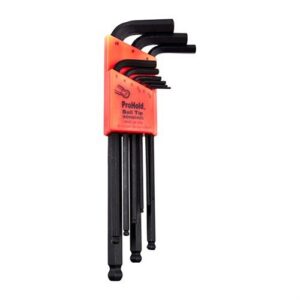 Prohold® Metric Tip Ball End L-Wrench Set Prohold Tip Ball End L-Wrenches-Metric