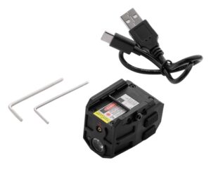 Alliance Consumer Group IPRMLT0003 MYCRO Rail Mount Light Matte Black PA66 Nylon 50/150/300 Lumens Green Laser