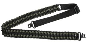 Outdoor Connection PCS80569 Paracord Sling 1" W X 43" L Adjustable Black with Green Accents for Rifle/Shotgun