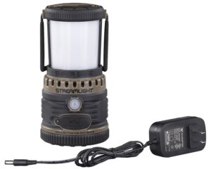 Streamlight Super Siege Lnten Coyote 360 Degree White & Rd Liht 1100 Lumens Crdless Rechargable