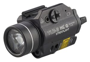Streamlight 69265 TLR-2 HL G Gun Light Black Anodized 1,000 Lumens White LED Red Laser