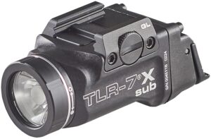 Streamlight TLR-7 Sub Gun Light Black Anodized 500 Lumens White LED Glock 43X MOS/48 MOS/43X/48