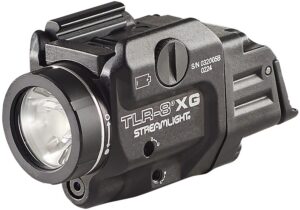 Streamlight 69434 TLR-8A Flex with Laser Black Anodized Aluminum, 500 Lumens White LED, Green Laser 140 Meters Beam, Rail Clamp Mount