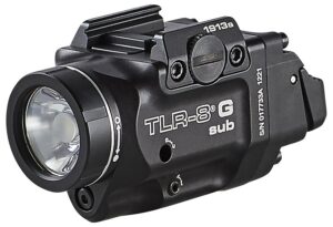 Streamlight 69438 TRL-8 G Sub Gun Light with Green Laser Black Anodized 500 Lumens White LED 1913 Short Rail Pistol