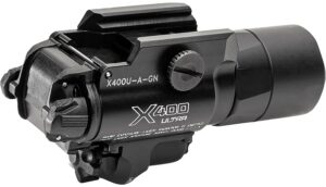 SureFire X400UAGN X400U-A-GN Ultra Black Anodized 1,000 Lumens White LED/Green Laser