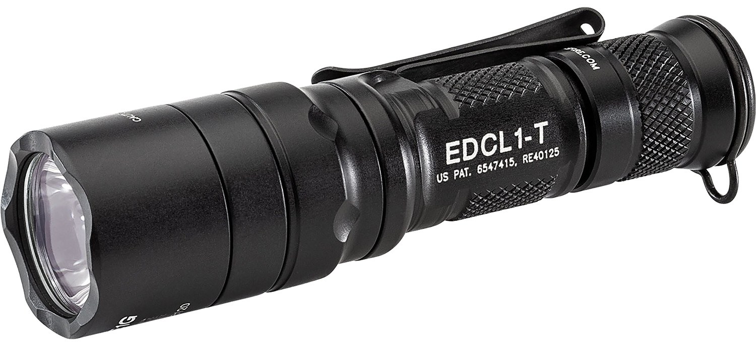 SureFire EDCL1T Everyday Carry Light 1 Black Anodized 5/500 Lumens White LED