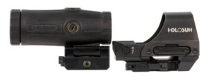 Holosun HS510C+HM3X Open Reflex Sight and 3X Magnifier Combo, 2 MOA Red Dot, 65 MOA Circle