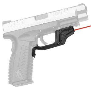 Crimson Trace 0160901 Laserguard Fits Springfield XD/XD M (Except Tactical/Service XD Gen 1 with Single Rail Notch), Red Laser Black Polymer
