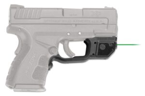 Crimson Trace 0163301 Laserguard Springfield XD Mod2, Green Laser Black Polymer