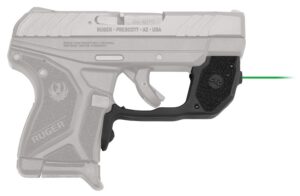 Crimson Trace 0173001 Laserguard Ruger LCP II, Green Laser Black Polymer