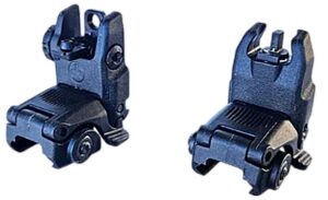 HiViz ARN21 Folding AR Back Up Sight Black Folding for AR-15