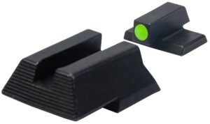 Heckler & Koch HK 51000932 Night Sight Set Iron Sight Green Tritium Black Frame Fits HK VP9/VP40/P30/HK45