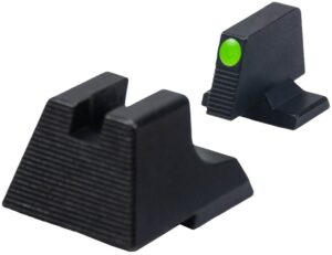 Heckler & Koch HK 51000934 Iron Sight Green Tritium Black Frame Fits HK VP9/VP40/P30/HK45