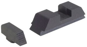 AmeriGlo GT504 Range Series Sight Set for Glock Black Serrated Front-Black Rear