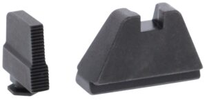 AmeriGlo GL507 Optic Compatible Sight Set for Glock 5XL Tall Serrated Front Sight-Black Rear Sight