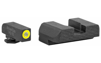 Ameriglo Sights Protector Set Black Serrated Rear Pro Glo Lime Tritium Front Most Glocks