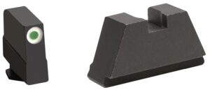 AmeriGlo GL491 Optic Compatible Sight Set for Glock 3XL Tall Green Tritium White Outline Front Sight-Black Rear Sight