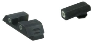 AmeriGlo GL5113 Classic Tritium Sight Set for Glock Green Tritium White Outline Front Sight-Green Tritium White Outline Rear Sight