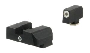 AmeriGlo GL5101 I-Dot Sight Set for Glock Green Tritium White Outline Front Sight-Green Tritium Rear Sight