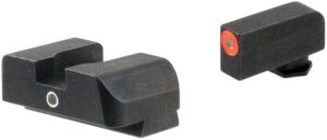 AmeriGlo GL5201 I-Dot Sight Set for Glock Green Tritium Orange Outline Front Sight-Green Tritium Rear Sight
