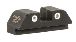AmeriGlo GL8113R Tritium Rear Sight for Glock Green Tritium White Outline Rear Sight